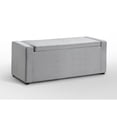 thumbnail image 4 of Inspired Home Banc de Rangement pour Chaussures Rembourrées, Gris, 4 of 9