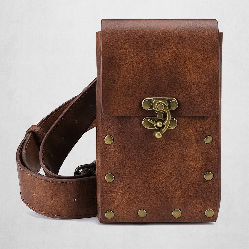 leather waist purse