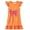 Orange, variant on Gunia Toddler Girls Nightgown Princess Pajamas Playful Nightdress Cute Bow Print Flutter Sleeves Cozy Cute Night Gowns Pjs Loungewear Light Yellow 3-4 Years