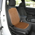 thumbnail image 6 of TEHAUX Breathable Seat Cushion Car 1Pack Brown Rectangular Summer Cooling Water Resistant 36X16X0.4In, 6 of 8
