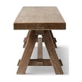 thumbnail image 4 of Pemberly Row 72" Reclaimed Elm Trestle Dining Bench in Medium-Dark Brown, 4 of 11