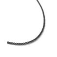 thumbnail image 3 of Womens 2mm Thin Black Stainless Steel Necklace Chain - 30 Inch, 3 of 3