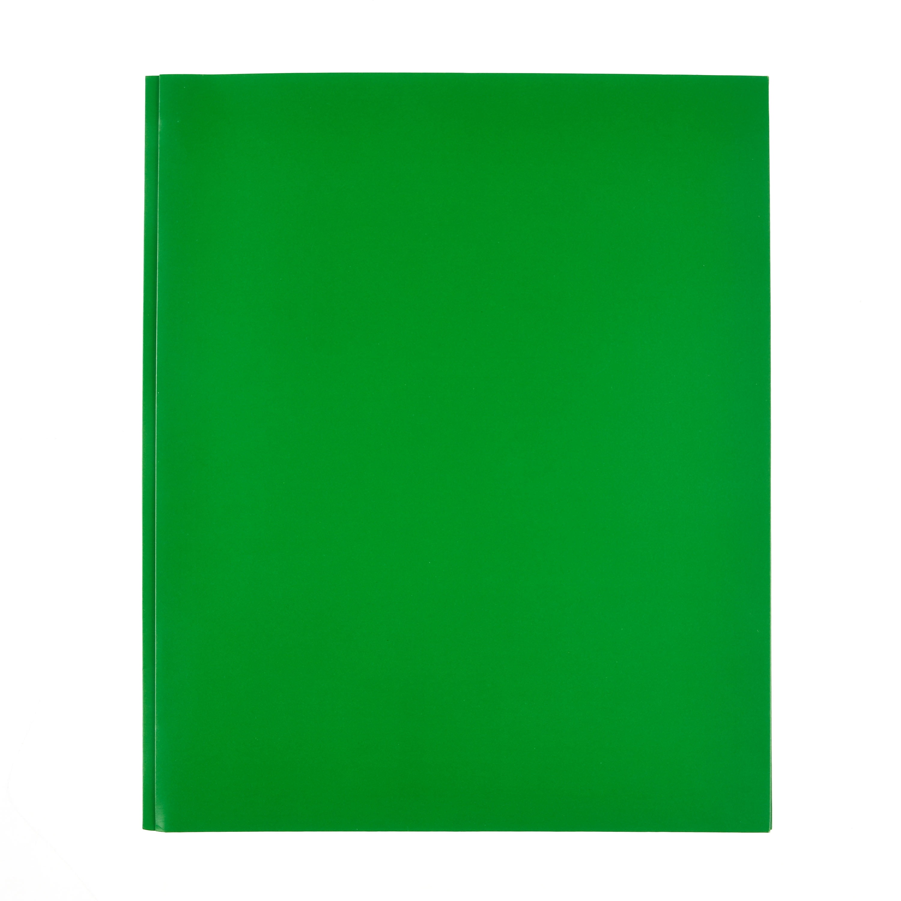 Pen + Gear 2-Pocket Paper Portfolio with Prongs, Green