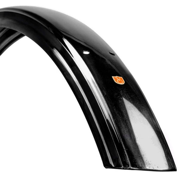 Velo Orange 700c Fluted Bicycle Fenders 63mm, Noir FE0069BLK