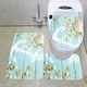 thumbnail image 5 of Juego de alfombras de baño de 3 piezas, alfombrilla de pedestal de ancla náutica, alfombrilla de baño antideslizante, tapa de inodoro, juego de alfombras de inodoro Sincero  Hogar, 5 of 5