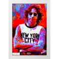 thumbnail image 2 of Stephen Chambers 23x32 White Modern Wood Framed Wall Art Titled - John Lennon Nyc 4, 2 of 6