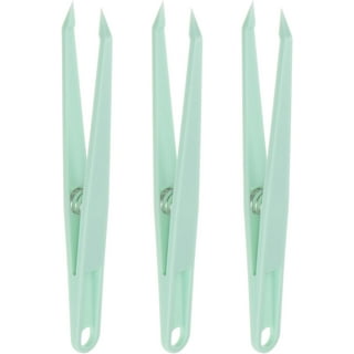  2 Pieces Sticker Tweezers, Cute Craft Tweezers for Stickers,  Scrapbooking, Vinyl, Lashes, Electronics, Turquoise : Beauty & Personal Care
