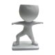 thumbnail image 3 of Estatua de maceta creativa de resina, novedosa escultura de maceta única para mesa, alféizar de ventana, estante, chimenea, decoración del hogar Aptitud física, 3 of 8