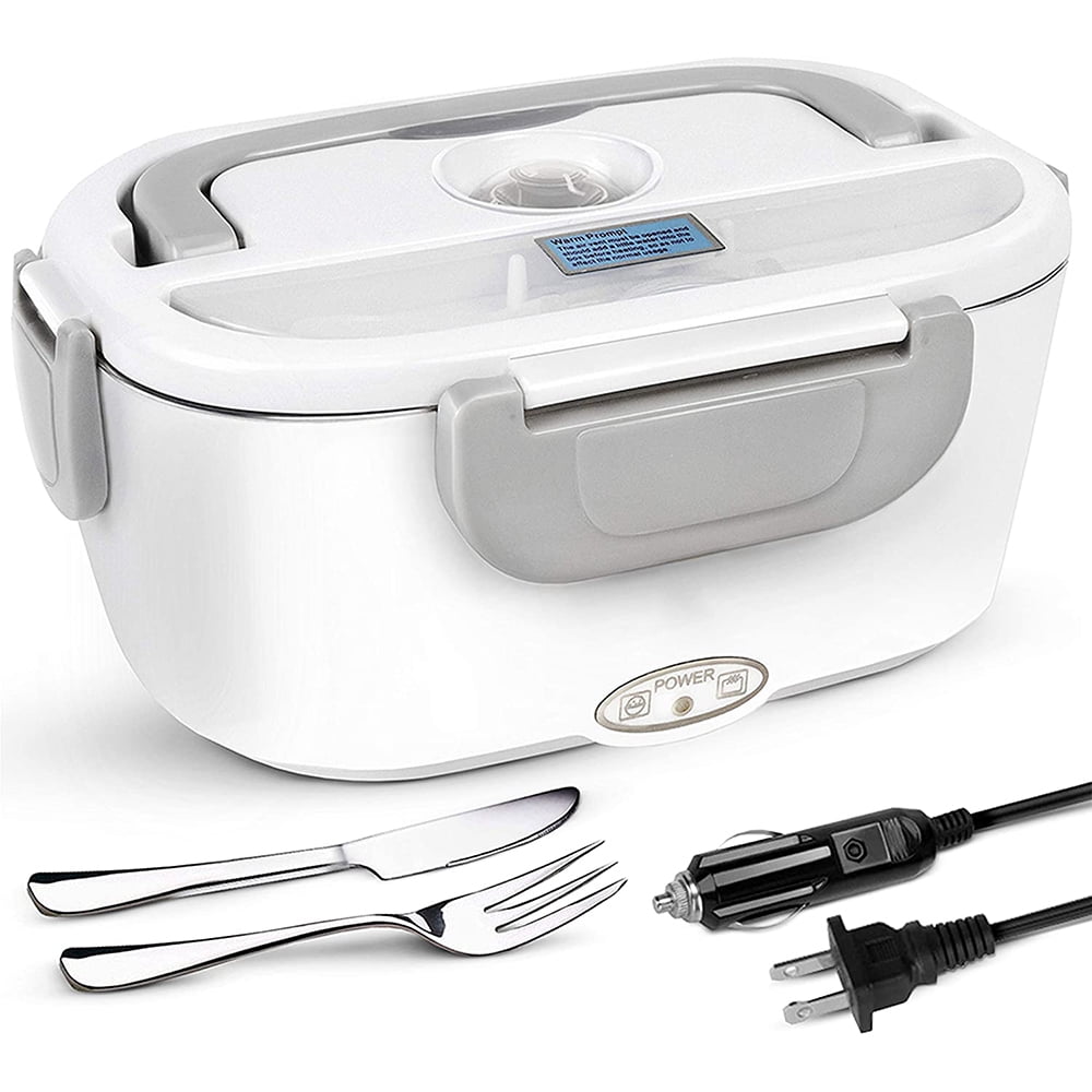 2 in 1 Home or Car Electric Lunch Box, Stainless Steel Food Heating Be –  crowngiftline