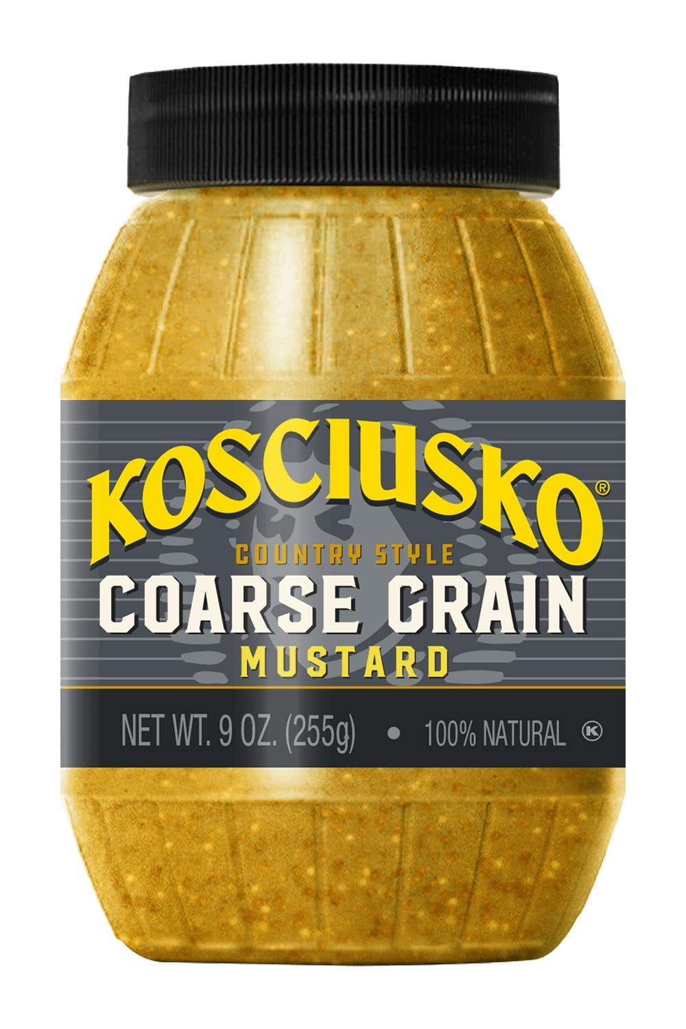 Plochmans Kosciusko Coarse Grained Country Style Mustard, 9 Ounce (Pack