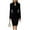 Black, variant on Women's Office Dress Work Dress Long Sleeve Stand Collar Slim Fit Pencil Bodycon Midi Dress for Commuting Spring Fall,Beige,M