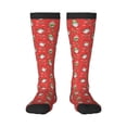 thumbnail image 1 of Fotbe merry Christmas gnome Calcetas Divertidas Estampadas para Hombre y Mujer, Calcetas de Algodón hasta la Rodilla para Caminar, Correr, Enfermería y Embarazo, 1 of 6