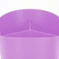 thumbnail image 4 of Three Compartment Straw Bucket Puralean The Color Purple Chopsticks Dispenser Straws Bottle Countertop Abs, 4 of 6