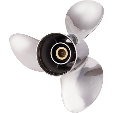 New Stainless Steel Propeller Compatible With Yamaha Sx225 3.1L Ox66 Saltwater 15 Spline 225 2000-2002 By 3532-143-17 68G-45972-00-00 6K1-45978-02-98 Dia 14.25 x 17 Pitch x 15-Spline LH New Saturn