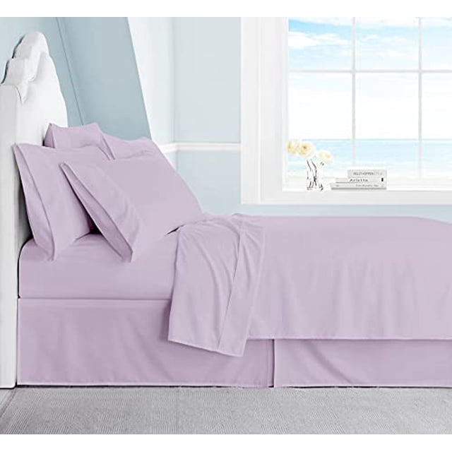 Swift Home Luxury 4-Piece Sheet Set with Extra Pillow Case, TwinXL, Lavender