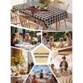 thumbnail image 5 of Red Texas Star Farmhouse Table Cloth, Waterproof Tablecloth for Rectangle Tables, Black Plaid Berry Country Reusable Washable Fabric Table Cover for Restaurant Kitchen Dining Tables 60"x84", 5 of 9