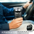 thumbnail image 4 of Gifts for Uncle from Niece, Nephew - Uncle Gifts - Fathers Day Gift for Uncle - Birthday Gifts for Uncle, Uncle Birthday Gifts from Niece Nephew - New Uncle Gifts - 20 Oz Tumbler, 4 of 6