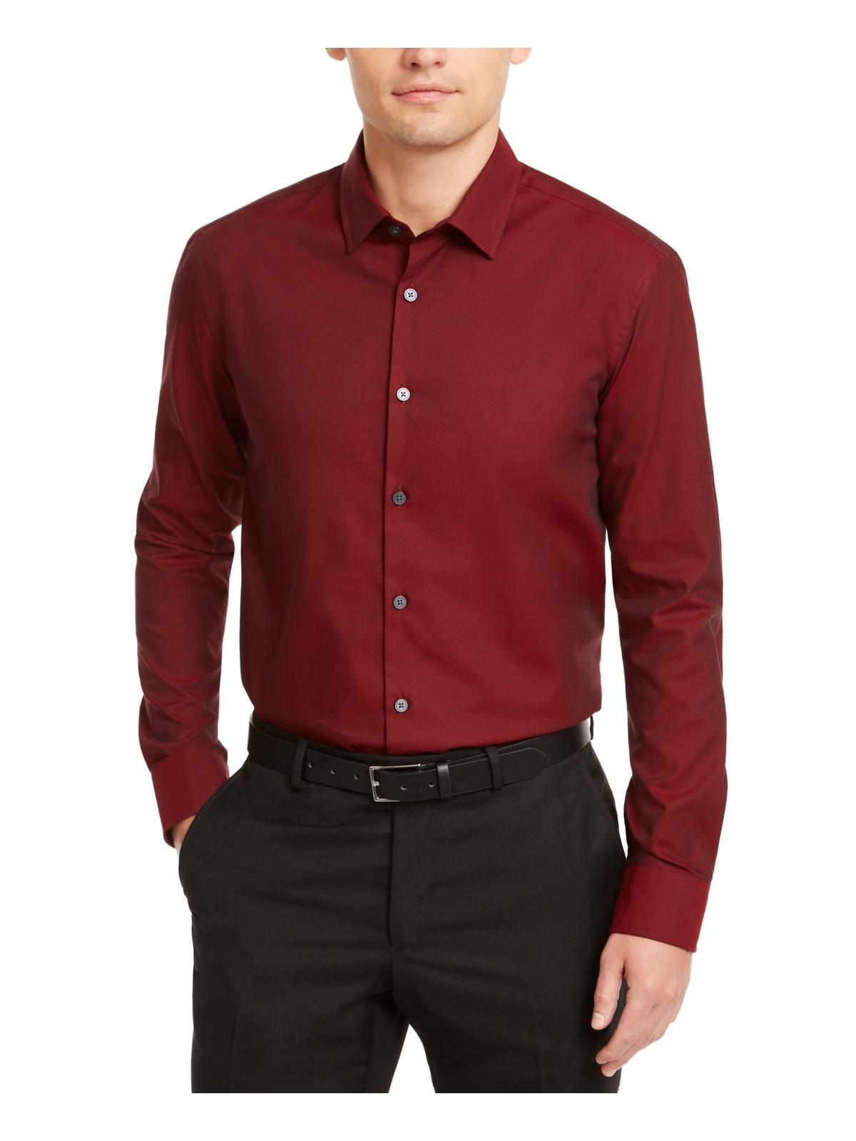 stretch button down