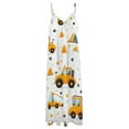 thumbnail image 3 of Excavator Construction Vehicle Truck Sleeveless Dress Woman Fashion Long Dresses Women's Summer Suit Dress Summer 2025 Women, 3 of 6