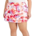 thumbnail image 2 of ID Ideology Women's Tie Dyed Skort Orange Size 2X, 2 of 3