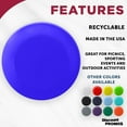 thumbnail image 2 of DISCOUNT PROMOS Frisbees 9.25 inch. Set of 10, Bulk Pack - Fun Outdoor Games for Adults and Family - Reflex Blue, 2 of 5