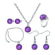 thumbnail image 1 of Conjunto de joyas con collar de estado de ánimo, joyería con de temperatura, joyería redonda que cambia de color, para niñas, mujeres, esposas,, 1 of 8