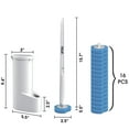 thumbnail image 2 of cisilov Toilet Bowl Cleaner Brush and Holder Set with 16 Disposable Toilet Wand Refills for Bathroom Cleaning, Bathtub, Sink, 2 of 7
