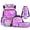 Pink Print, variant on KUIFORTI Axolotl Purple Bookbag with Lunch Box 4Pcs Kids Backpack Set for Elementary Primary Middle School Boys Girls School Bag with Pencil Case Water Bottle Sleeve