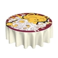 thumbnail image 2 of ZICANCN Round Table Cloths 60 Inch, Funny Cartoon Oriental Japanese Table Cover Waterproof Washable Outdoor Picnic Tablecloth, 2 of 8