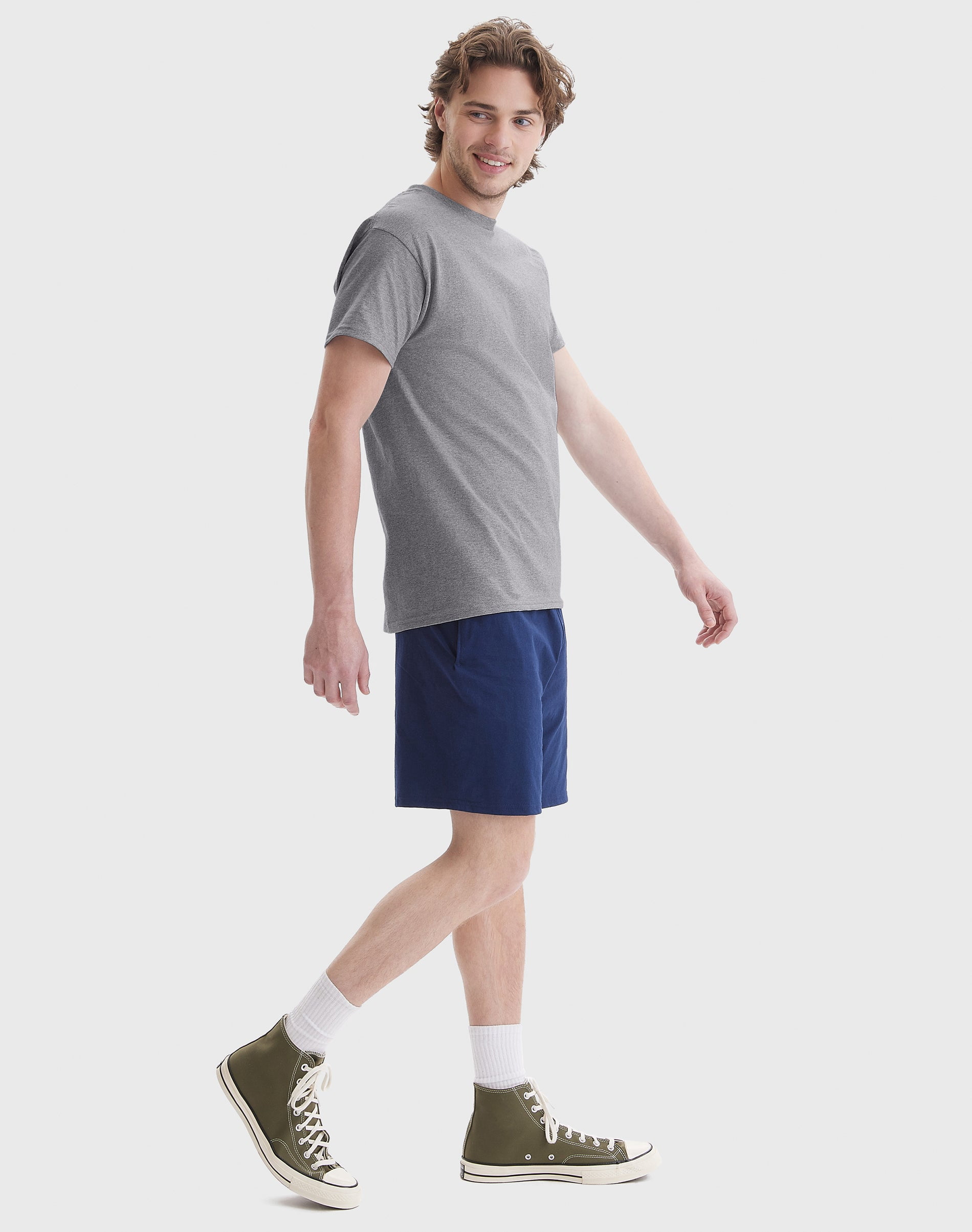 Hanes Authentic Men's T-Shirt Short Sleeve Tee Crewneck Big & Tall Sizes Available sz S-5XL