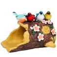 thumbnail image 5 of Down Spout Cover Wood Log With Butterflies Or Birds, 5 of 5