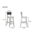 thumbnail image 3 of Versailles Counter Stool and Natural Cane - Set of 2, 3 of 12