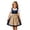 00-Navy269, variant on Lullu Girls Oktoberfest Party Midi Bavarian Dirndl Dress with Apron, Black, Sizes 3-12