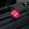 thumbnail image 5 of Poems are Hard Bacon Round Luggage ID Tag Card Suitcase Carry-On, 5 of 7