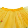 thumbnail image 4 of Godom Baby Girls Pom Pom Tutu Skirt 6M-4T Multi-Layer Colorful Tulle Dress Newborn Birthday,Yellow, 4 of 6