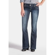 Maurices Womens Dark Wash Low Rise Straight Flare Boot Cut Jeans