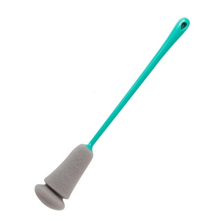 

1pc Household Sponge Long Handle Cup Cleaning Brush Water Mug Brush for Home Kitchen (Green)