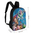 thumbnail image 2 of Toy Story Backpack, 17 Inch Laptop Backpack, Water-Resistant BookBag, Adjustable Shoulder Straps, Durable 600D Polyester, 2 of 9
