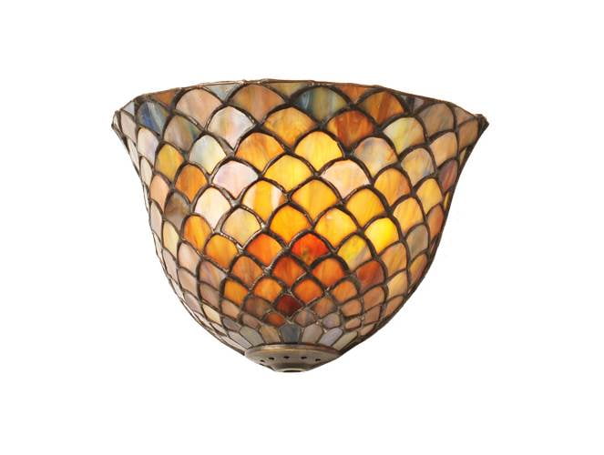 8" Wide Fishscale Wall Sconce