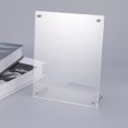 thumbnail image 4 of Acrylic Transparent Photo Frame Set Up Desktop Photo Frame Set Publicity Poster Frame Photo Frame (Install 8 Inch / A5 (Inner Size 16*22CM) Right Angle Table), 4 of 8