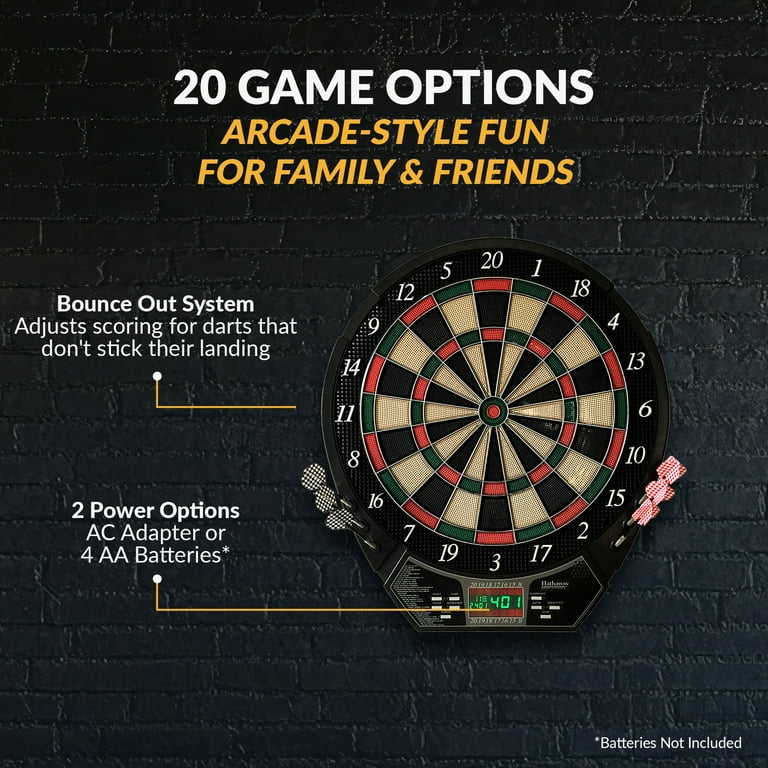 Free Shipping! Hathaway Magnum 15.5-in Electronic Dartboard - 20