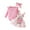 A-Light Pink, variant on 3 Month Baby Girl Clothes Suspender Skirt Newborn Ruffled Romper + Elephant Jeans Dress + Headband Fall Outfits(Red,6-9 Months)