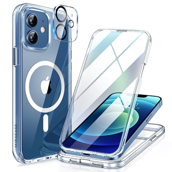 Funda protectora Miracase Magnetic Glass para iPhone 12/12 Pro