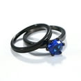 thumbnail image 6 of ringheart Matching Rings His and Her Rings Couple Rings Blue CZ Wedding Ring Sets for Him and Her Men and Women Ring, 6 of 7