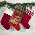 thumbnail image 5 of ASPCA, Mix Breed 20 inch Velour Christmas Stocking, Red, Multi-Color, 5 of 5