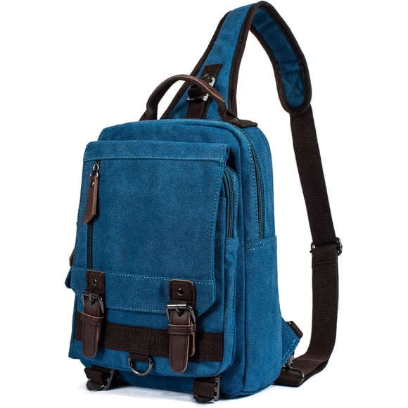 Mens Messenger Bag Womens Laptop Sling Backpack Medium Sky Blue