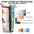 thumbnail image 7 of 20 Oz Dachshund Sport Coffee Tumbler Double Wall Insulated Stainless Steel Water Bottle | Metal Reusable Thermoses Flask with Cup Cap | Leak & Sweat Proof with Anti-Dust Lid, 7 of 7