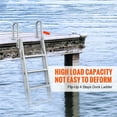 thumbnail image 2 of VEVOR Aluminum Dock Ladder Flip-Up Boat Dock Ladder 4 Steps with 350lbs Load, 2 of 9