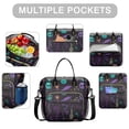 thumbnail image 2 of Psychedelic Halloween Pattern Womens Lunch Box for Work,Insulated Large Lunch Bag for Tween and Teen,Loncheras Para Mujer,Leakproof Adult Lunch Bag for Work,Beach,Travel,Picnic,Camping, 2 of 5