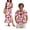 Hibiscus Flowers Red, variant on Jeiento Tropical Flower Couples Matching Outfits Breathable Button Down Hawaiian Shirt Red Summer Beach Flowy Dress